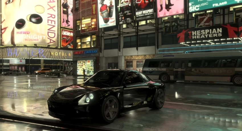 Вышло сравнение графики GTA 4 с новым модом на трассировку лучей и без него